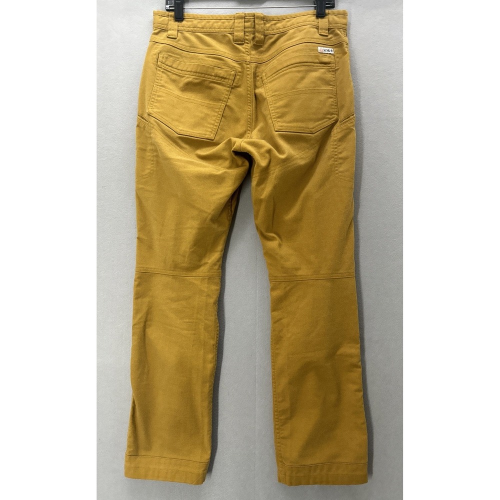 LIVSN Flex Canvas Pants V3 Men 32x29 Carmel Mustard Organic Cotton Blend Outdoor - Picture 3 of 13